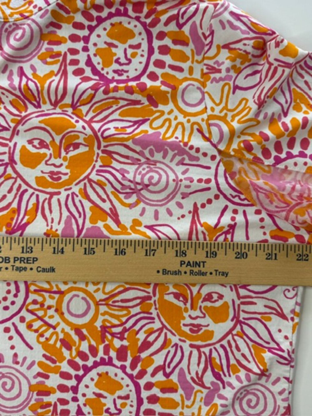 IBKUL Women's Orange Pink White Sunshine Quarter-Zip Shirt XL - Picture 4 of 8